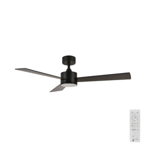 Urban-iD DC Ceiling Fan with LED Light – Black 52″