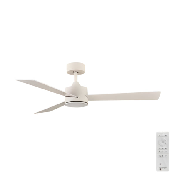 Urban-iD DC Ceiling Fan with LED Light – White 52″