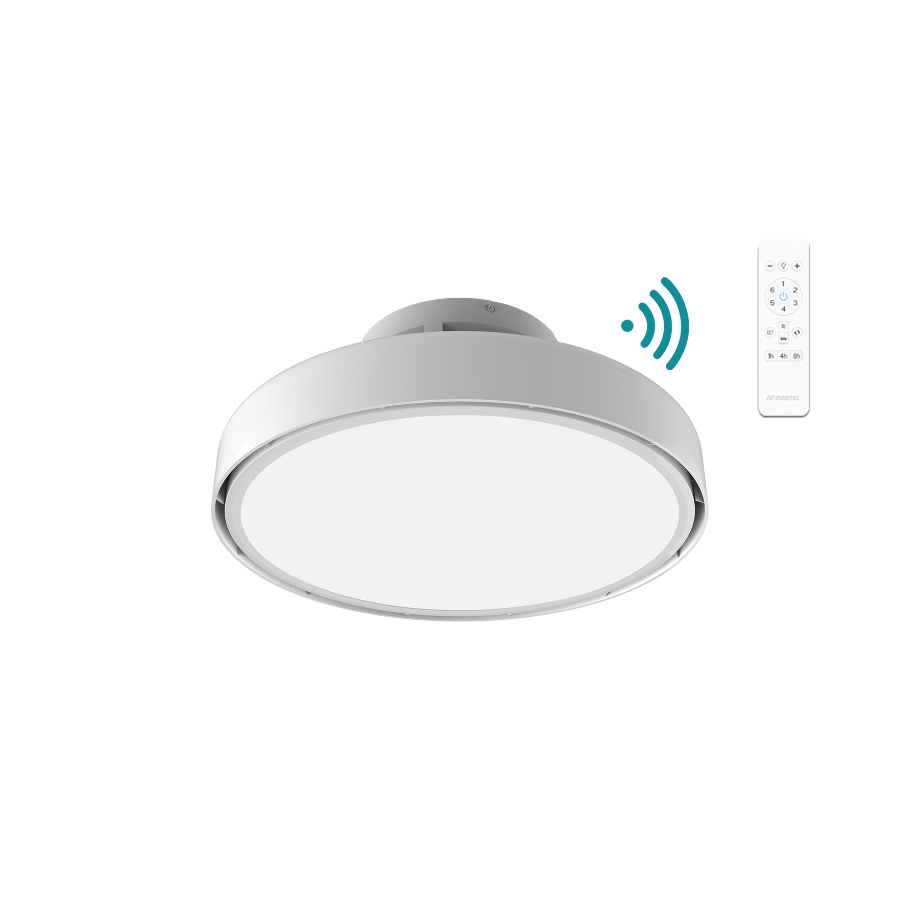 Fantom DC 480mm Bladeless WIFI & Remote Control Ceiling Fan with Variable Dim 40w CCT LED Light White