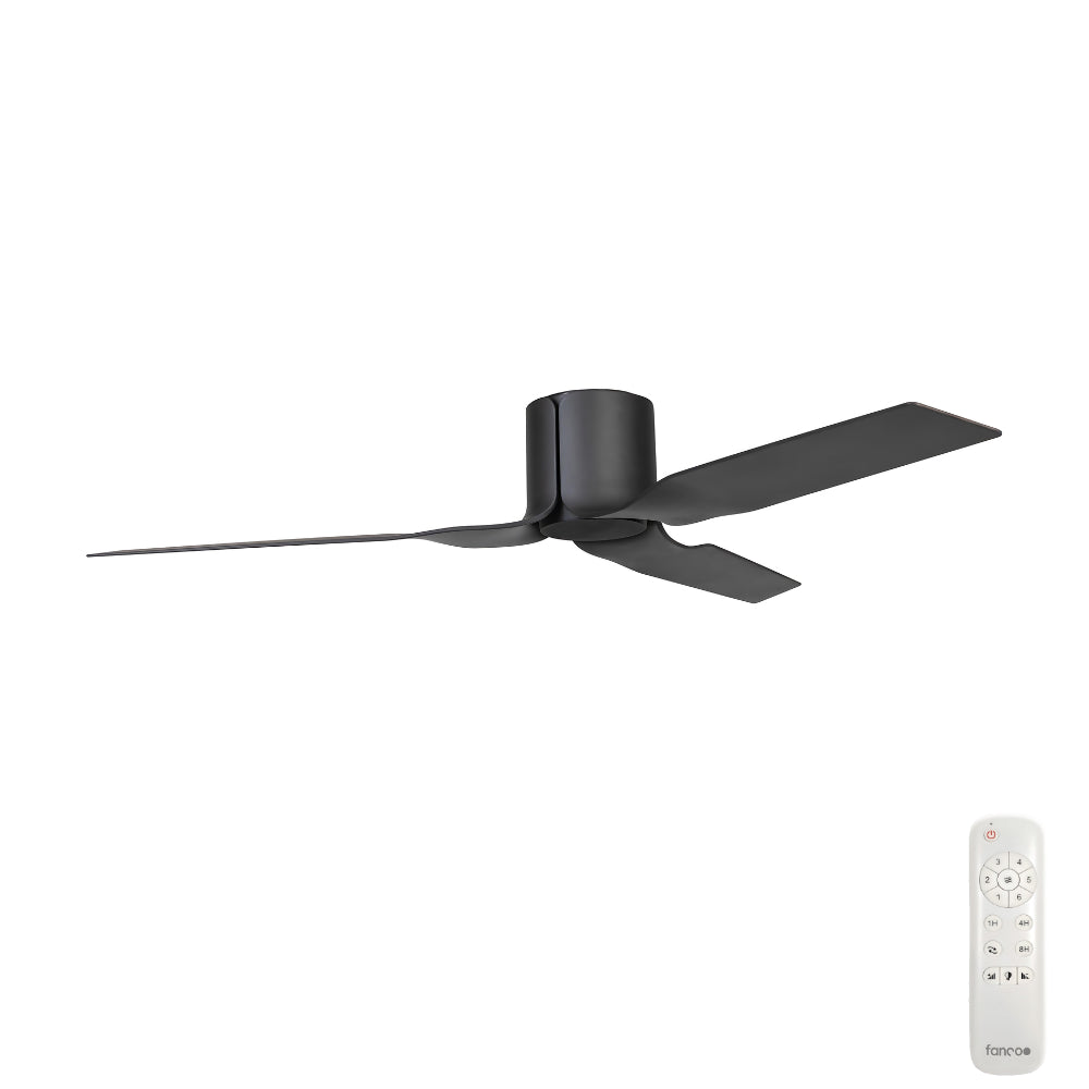 Fanco Flow DC Ceiling Fan – Black 52″