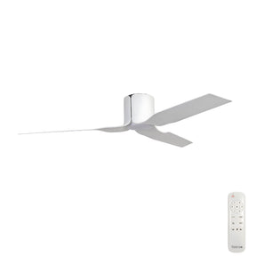 Fanco Flow DC Ceiling Fan with LED Light – White 52″
