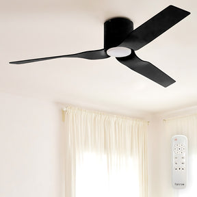 Fanco Flow DC Ceiling Fan with LED Light – Black 52″