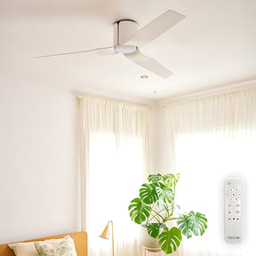 Fanco Flow DC Ceiling Fan with LED Light – White 52″