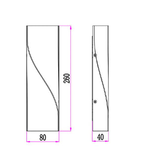 GIROTRI Exterior LED Tri-CCT Surface Mounted Up/Down Twist Wall Lights IP65