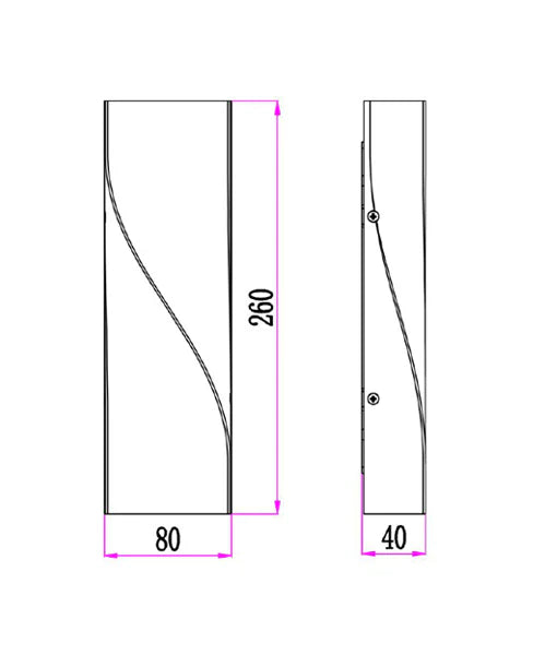 GIROTRI Exterior LED Tri-CCT Surface Mounted Up/Down Twist Wall Lights IP65