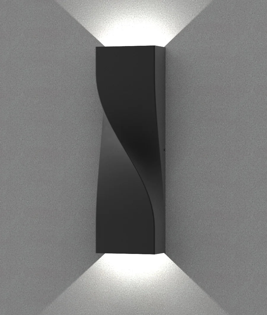 GIROTRI Large Exterior LED Tri-CCT Surface Mounted Up/Down Twist Wall Lights IP65