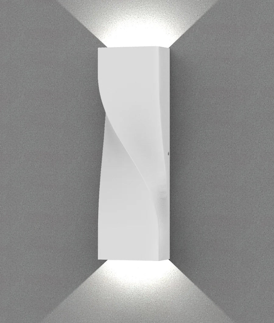 GIROTRI Large Exterior LED Tri-CCT Surface Mounted Up/Down Twist Wall Lights IP65