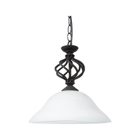 Geneva P1 Blk 1 Light 30cm E27 Pendant Black