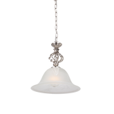Geneva P1 Sat/Chr 1 Light 30cm E27 Pendant Satin Nickel
