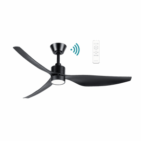 Genoa DC 1270mm 3 ABS Blade WIFI & Remote Control Ceiling Fan with Variable Dim 16w CCT LED Light  Matt Black