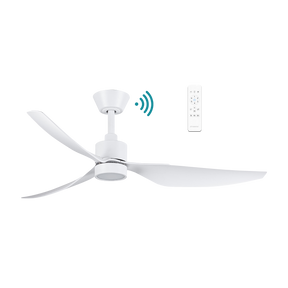 Genoa DC 1270mm 3 ABS Blade WIFI & Remote Control Ceiling Fan with Variable Dim 16w CCT LED Light  Matt White
