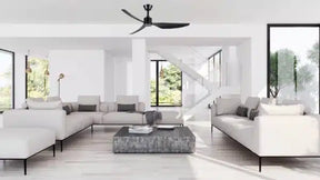 Genoa DC 1270mm 3 ABS Blade WIFI & Remote Control Ceiling Fan with Variable Dim 16w CCT LED Light  Matt White