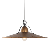 Benson L AGL 1 light Large 48cm E27 Pendant Aged Gold Leaf