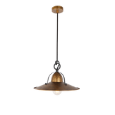 Benson S AGL 1 light Samll 30cm E27 Pendant Aged Gold Leaf