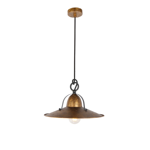 Benson S AGL 1 light Samll 30cm E27 Pendant Aged Gold Leaf