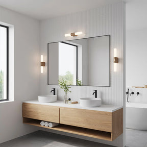 Helva Double Basic Wall Light Black