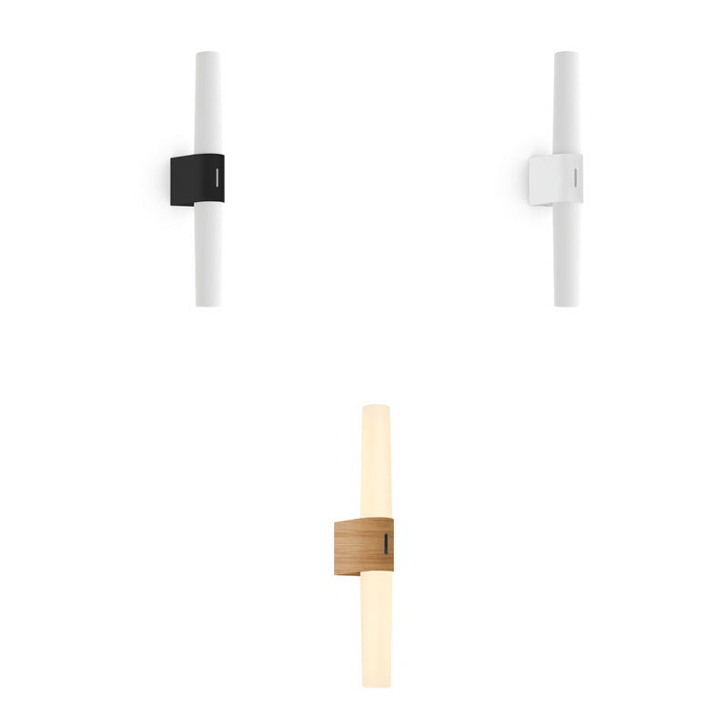 Helva Double Basic Wall Light Black