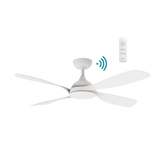 Hampton DC 1320mm 4 ABS Blade WIFI & Remote Control Ceiling Fan Only Matt White
