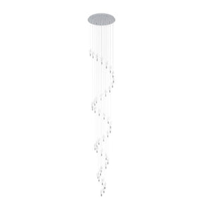 ALEMDINA H/L 40X 1.8W LED TRI-COL CHR