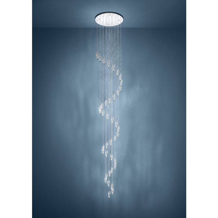 ALEMDINA H/L 40X 1.8W LED TRI-COL CHR