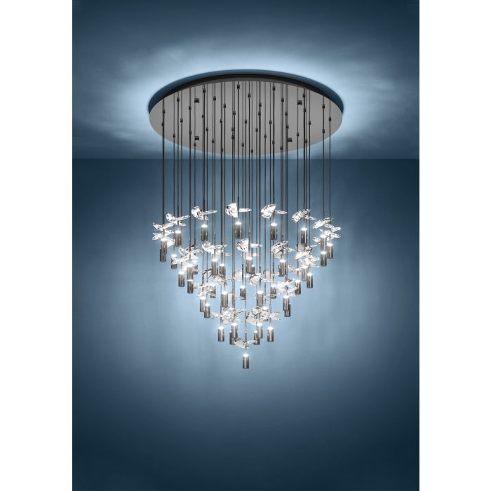 COMAREIRA H/L 43X 1.8W LED TRI-COL NKL NERO