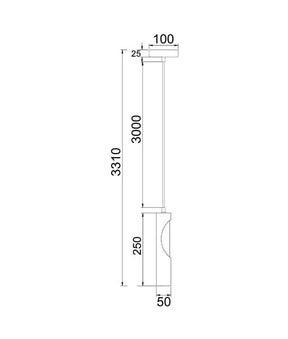 IDA: Interior Iron & Blonde Wood Tube Pendant Lights