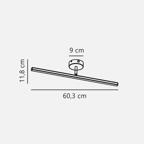 IP S13 60 Bath Brushed st. Metal/PC IP44 LED Module