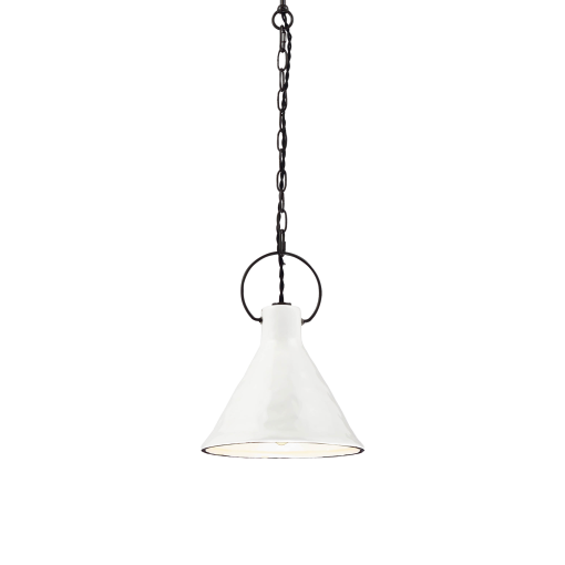Ivy 1 Light 24cm E27 Porcelain Pendant