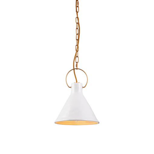 Ivy 1 Light 24cm E27 Porcelain Pendant