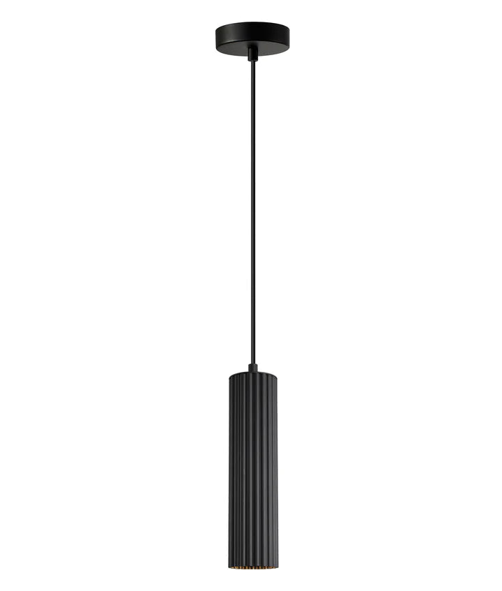 KOLONNE: Interior GU10 Ribbed Cylinder Pendant Lights