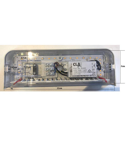 KUK LED Surface Mounted Rectangular Wall Lights IP54