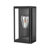 Kent Blk 1 Light E27 Brass Flush Wall Exterior