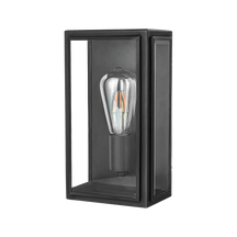 Kent Blk 1 Light E27 Brass Flush Wall Exterior