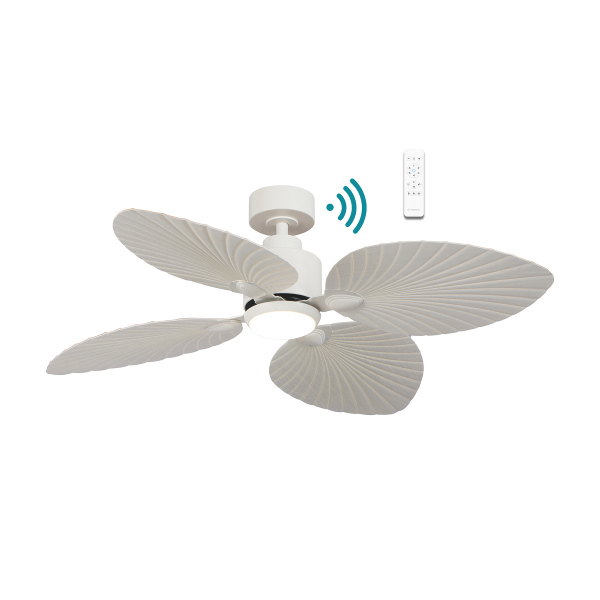 Kingston DC 1260mm 4 ABS Blade WIFI Remote Control Ceiling Fan with Variable Dim 24w CCT LED Light White