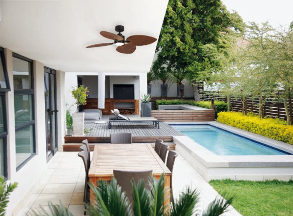 Kingston DC 1260mm 4 ABS Blade WIFI Remote Control Ceiling Fan with Variable Dim 24w CCT LED Light Old Bronze