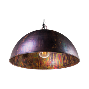Kingston 1 Light Small 35CM E27 Dome Pendant Acid Copper Wash