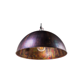Kingston 1 Light Small 35CM E27 Dome Pendant Acid Copper Wash
