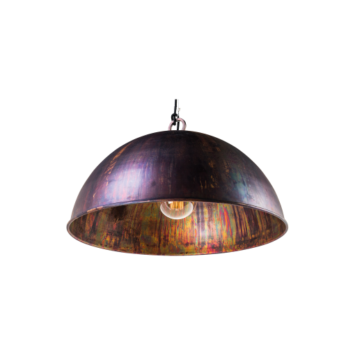 Kingston 1 Light Large 60CM E27 Dome Pendant Acid Copper Wash