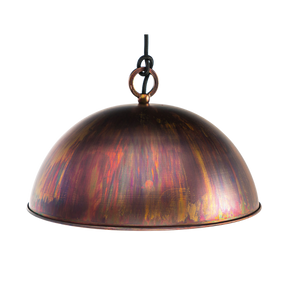Kingston 1 Light Small 35CM E27 Dome Pendant Acid Copper Wash