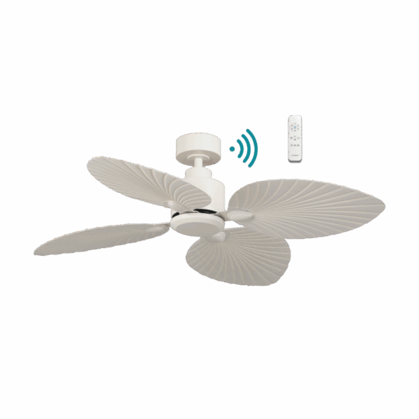 Kingston DC 1260mm 4 ABS Blade WIFI Remote Control Ceiling Fan Only Matt White