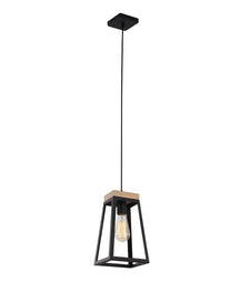 LANTERNA: Scandinavian Wood Trapezium Pendant Lights