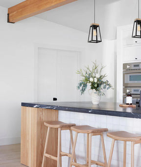 LANTERNA: Scandinavian Wood Trapezium Pendant Lights