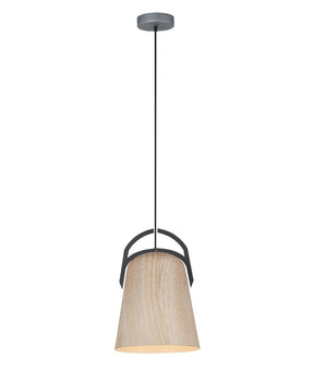 LEGNA: Retro Replica Wood Ellipse Shape Pendant Lights