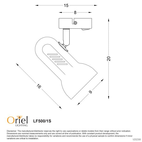 PROFILE R80 SPOT 1lt w/SWITCH WHITE