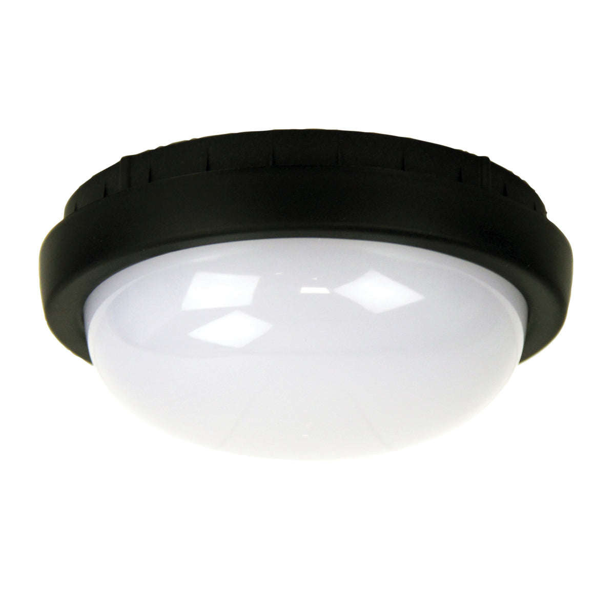 OSSEN LED ROUND BULKHEAD BLACK ACRYLIC