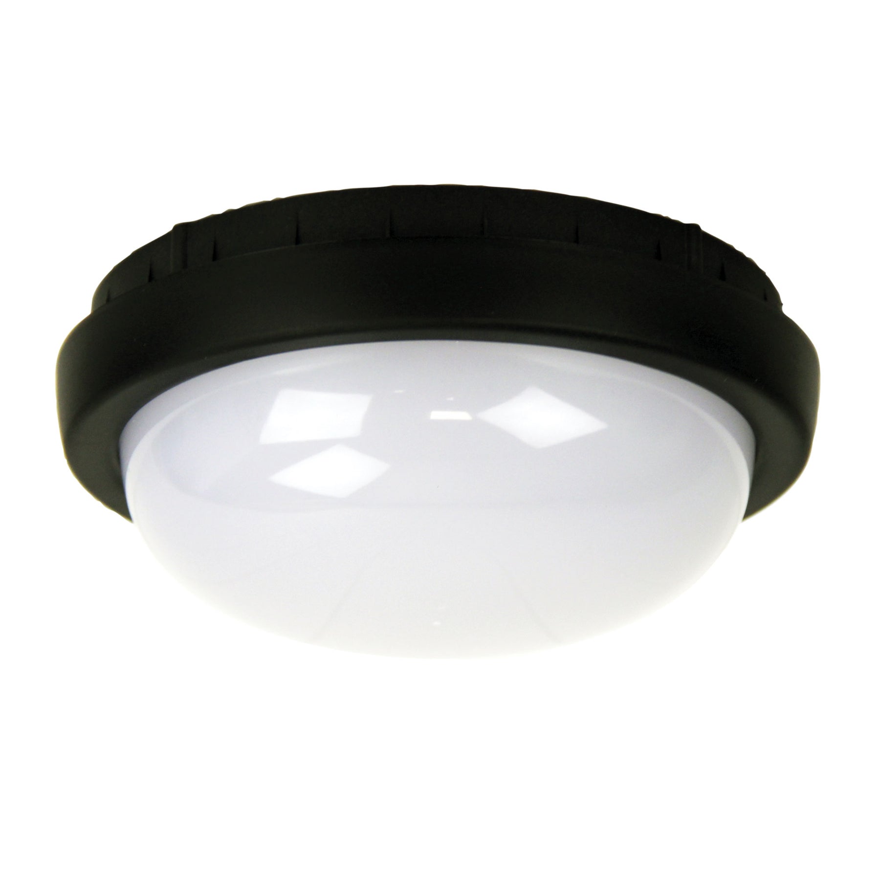 OSSEN LED ROUND BULKHEAD BLACK ACRYLIC