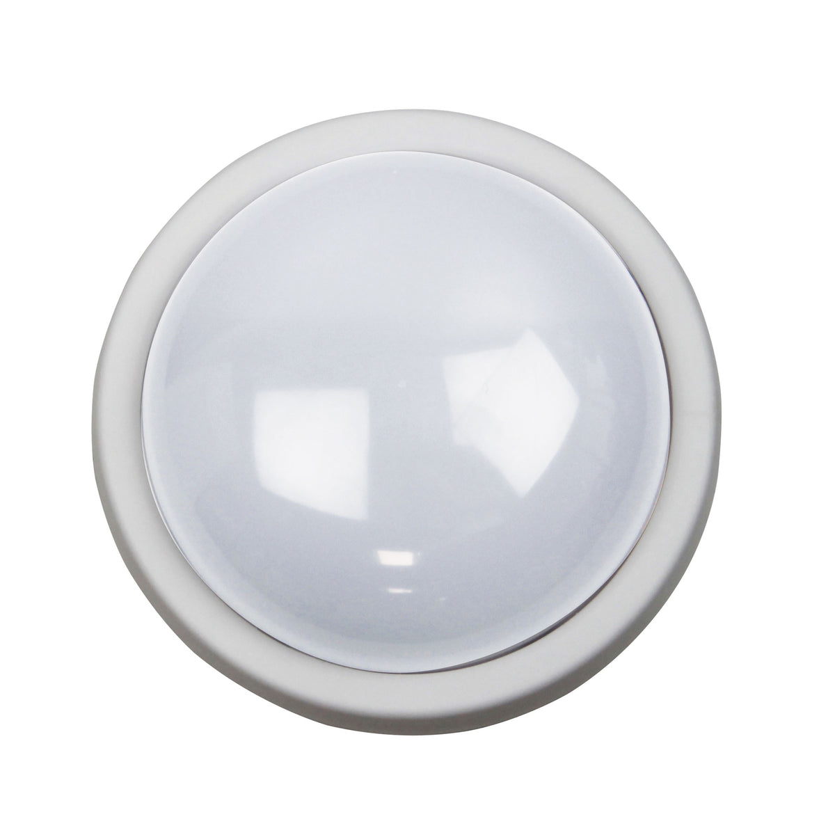 OSSEN LED ROUND BULKHEAD WHITE ACRYLIC