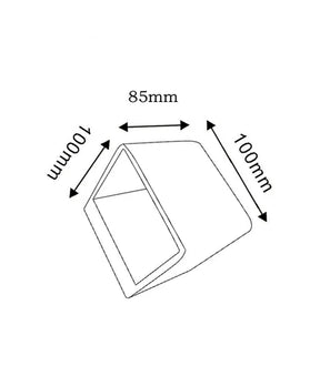 LONDON City Series LED Interior Matte White Cube Up/Down Wall Light