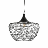 Weave L 1 Light Large 58cm E27 Woven Iron Pendant
