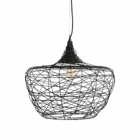 Weave S 1 Light Small 27cm E27 Woven Iron Pendant